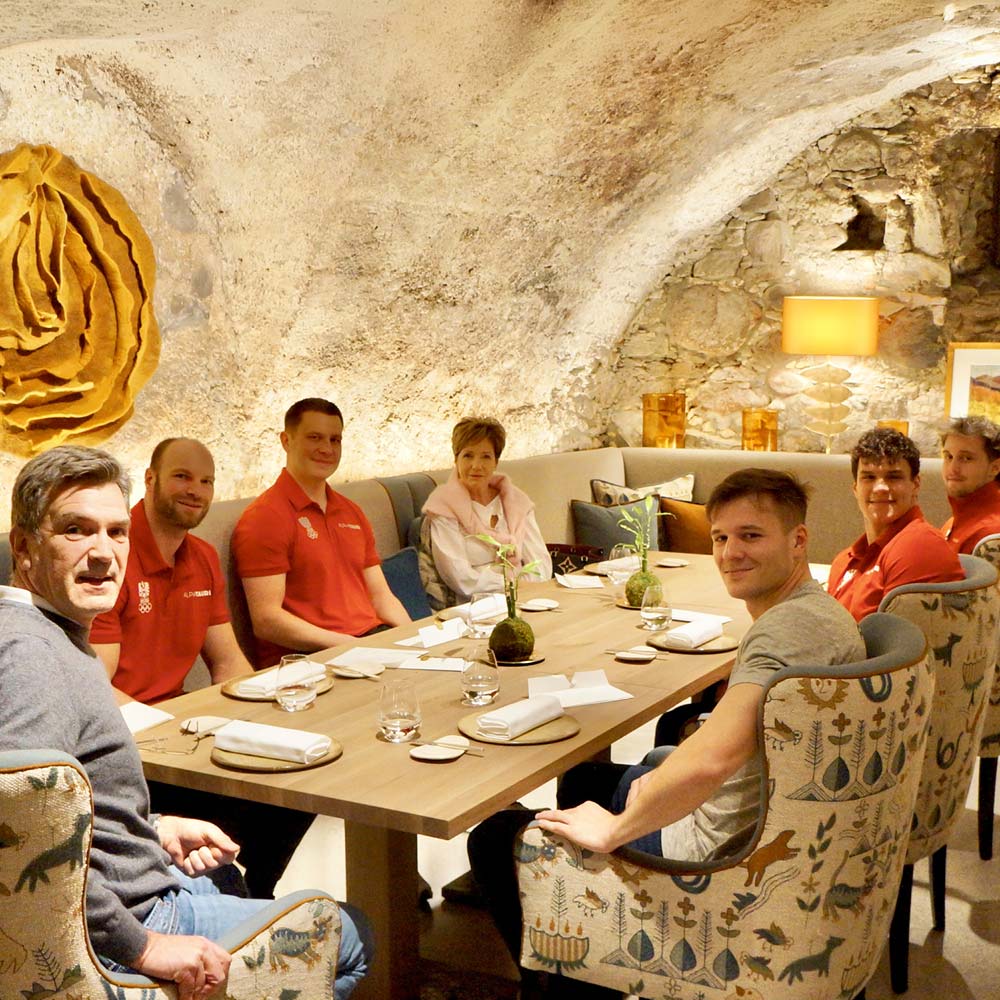 Olympia-Bob-Team Österreich im Mount Med Resort